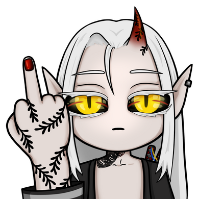 middle finger | Tea_Oni